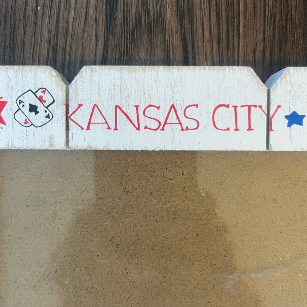 Julia Gash Kansas City Missouri Illustrated Wood Picture Frame Landmarks White - Picture 4 of 6
